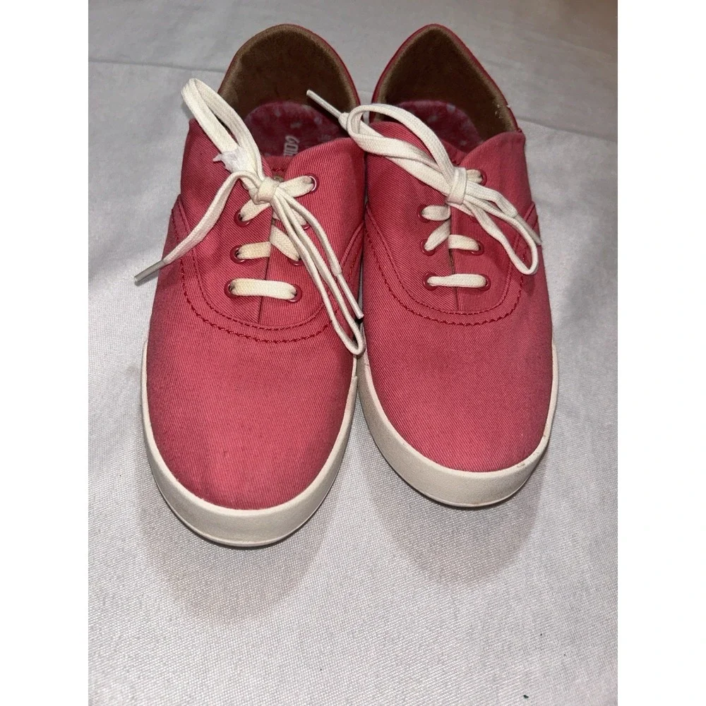 Olukai Kohu Women's Canvas W7.5 EUR 37.5 Coral Pink Canvas Wet Grip Non‎ Marking